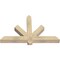 Ekena Millwork Kennewick Rough Sawn Timber Gable Bracket, Douglas Fir, 48"W x 30"H x 4"D x 4"F, 15/12 Pitch GBW048X30X0404KEN00RDF - alternate 4